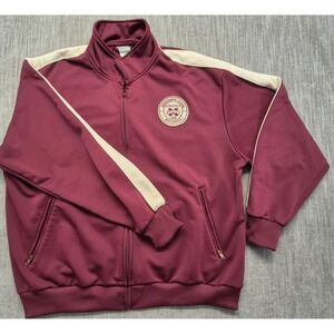 Mississippi State Bulldogs Pro Line Vintage full zip maroon/cream Jacket XL